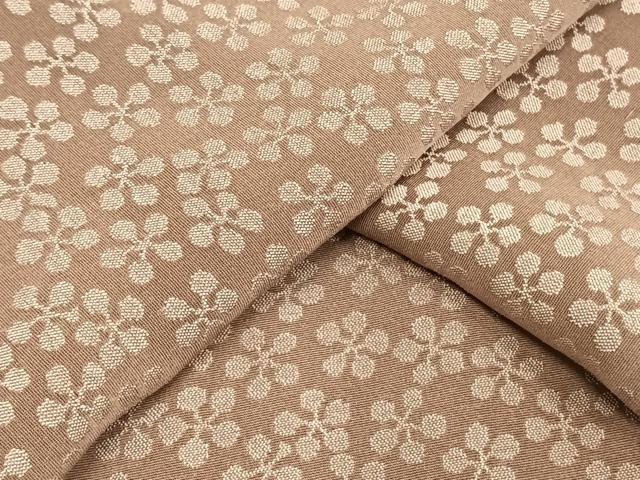 平和屋着物▽お召　単衣　利休緞子　正絹　逸品　未使用　AAAU8514fy