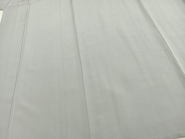 平和屋着物▽上質な色無地 単衣 牡丹鼠色 正絹 逸品 AAAU8554fy