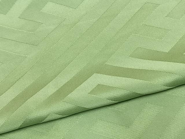 平和屋着物▽上質な小紋　単衣　紗綾形地紋　薄萌葱色　正絹　逸品　AAAU8588fy 平和屋着物▽上質な小紋 単衣 紗綾形地紋 薄萌葱色 正絹 逸品