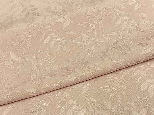 平和屋着物▽上質な紬 単衣 色無地 薄桜色 正絹 逸品 AAAU7987fy