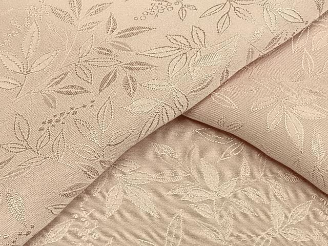 平和屋着物▽上質な色無地　単衣　南天地紋　薄桜色　正絹　逸品　未使用　AAAU8616fy