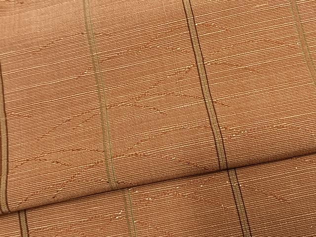 平和屋着物▽上質な紬 単衣 菱文 正絹 逸品 AAAU8668fy