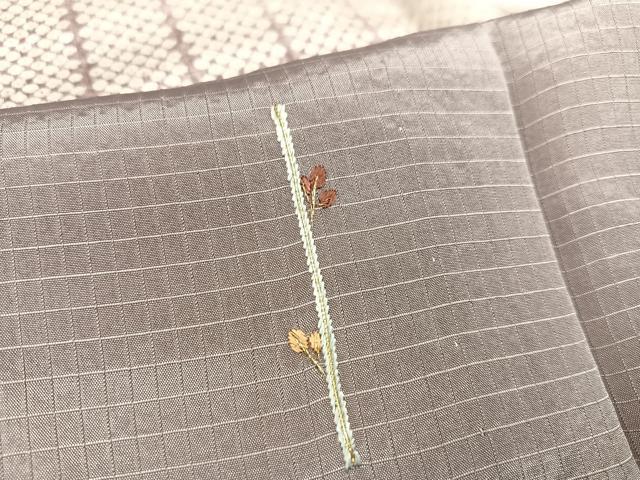 平和屋着物▽訪問着　単衣　刺繍　草木文　暈し染め　正絹　逸品　AAAV2508ph_5