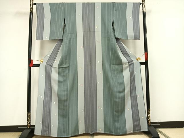 平和屋着物●訪問着　枝花間道　暈し染め　正絹　逸品　AAAV7230zg 平和屋着物○訪問着 枝花間道 暈し染め 正絹 逸品 AAAV7230zg