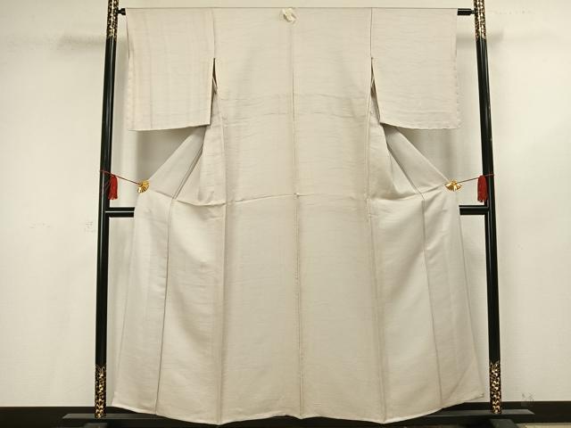 平和屋着物▽上質な色無地 単衣 藍白色 正絹 逸品 未使用