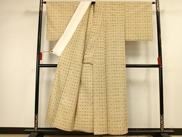 平和屋着物●上質な紬　間道　暈し染め　正絹　逸品　DAAR4397tw 平和屋着物○上質な紬 間道 暈し染め 正絹 逸品 DAAR4397tw