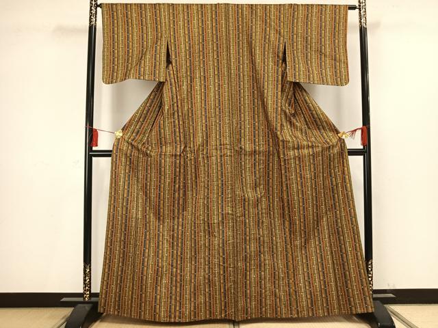 平和屋着物▽上質な小紋　単衣　花間道　正絹　逸品　AAAV2638fy 平和屋着物▽上質な小紋 単衣 花間道 正絹 逸品 AAAV2638fy