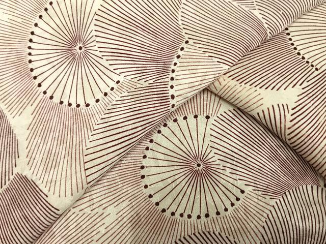 平和屋着物▽上質な小紋　単衣　花尽くし　正絹　逸品　AAAV2695fy