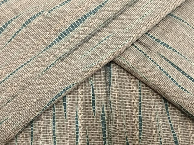 平和屋着物▽上質な小紋　単衣　絞り文様　ロング丈　正絹　逸品　AAAV2703fy