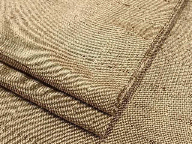 平和屋着物▽上質な紬　単衣　霞文　正絹　逸品　AAAV2727fy