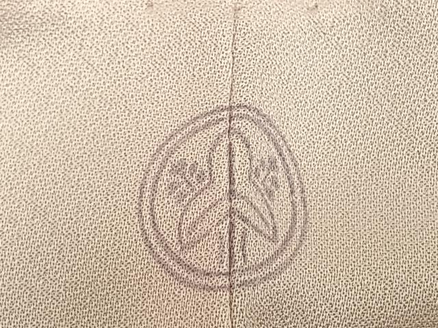 平和屋着物▽訪問着 単衣 手描き 流水雪輪草花文 暈し染め