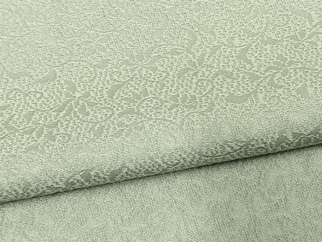 平和屋着物□上質な色無地 花唐草地紋 浅蘇芳色 正絹 逸品