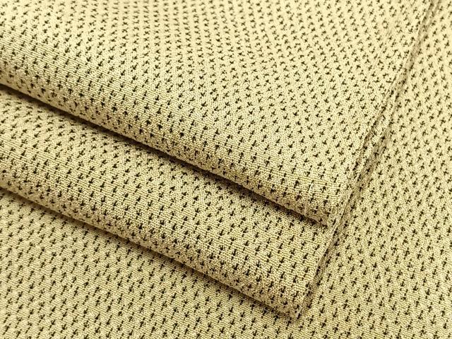 平和屋着物▽白鷹お召　単衣　蚊絣　正絹　逸品　AAAV2868fy