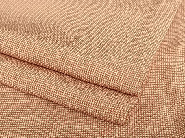 平和屋着物○上質な色無地 紗綾形地紋 若芽色 正絹 逸品 AAAV7149zg