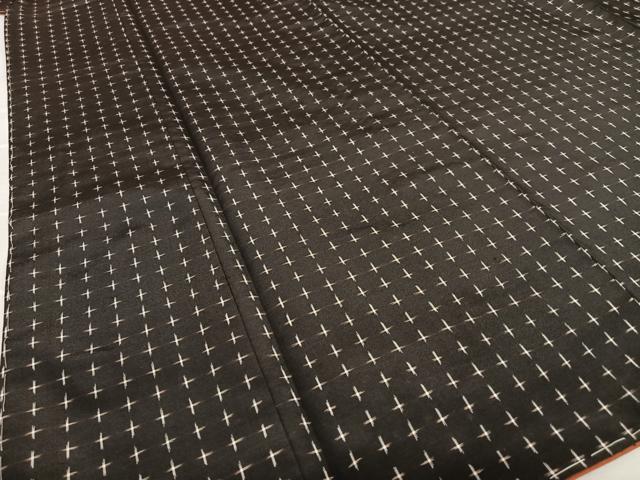 平和屋着物○本場大島紬 十字絣 正絹 逸品 未使用 AAAV7025zg