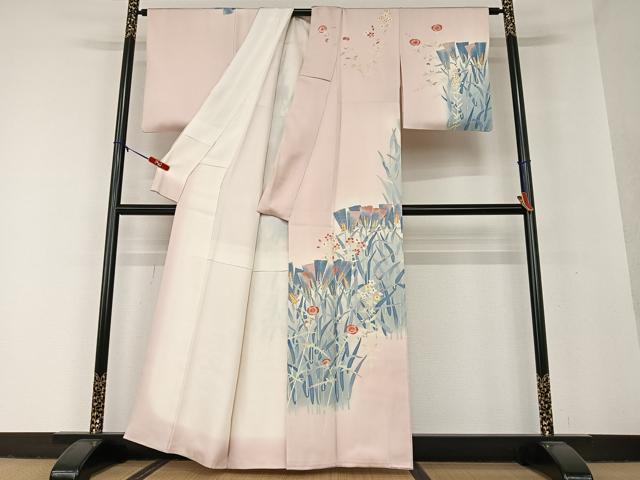 平和屋着物○上質な小紋 南天 萩 正絹 逸品 AAAW5261br