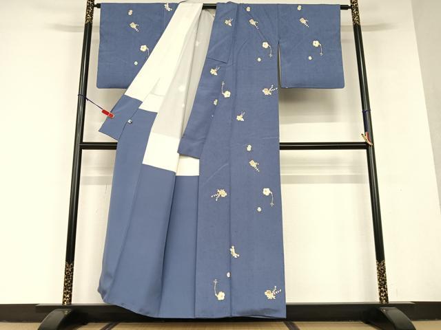 平和屋着物○結城紬 100亀甲 よろけ縞 正絹 逸品 未使用 CAAT7907oy