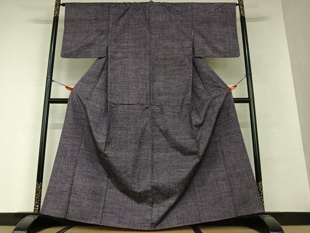 平和屋着物○中西進 訪問着 芽柳 たたき染め 黒地 正絹 逸品 未