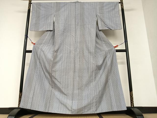 平和屋着物●上質な紬　変わり縞　正絹　逸品　AAAV7158zg 平和屋着物○上質な紬 変わり縞 正絹 逸品 AAAV7158zg