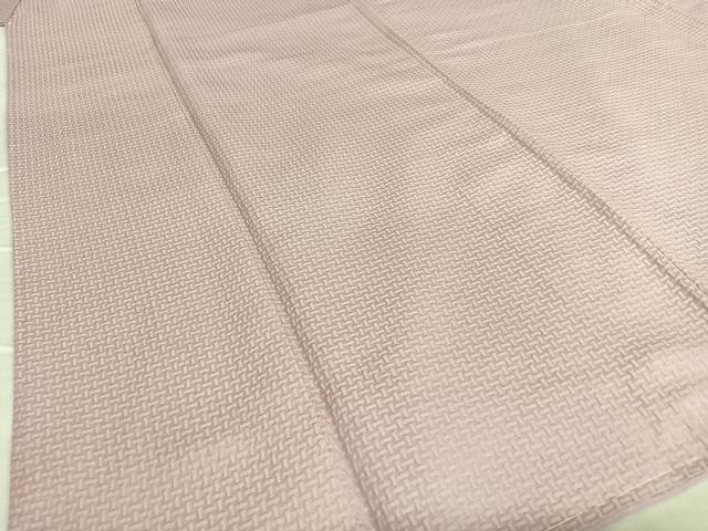 平和屋着物●上質な色無地　網目地紋　薄紅梅色　正絹　逸品　AAAV7165zg 平和屋着物○上質な色無地 網目地紋 薄紅梅色 正絹 逸品 AAAV7165zg