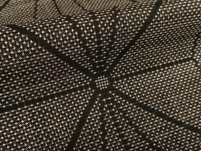 平和屋着物○本場大島紬 泥染め 7マルキ 麻の葉文様 正絹 逸品 AAAV7197zg