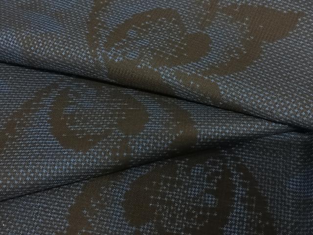 平和屋着物●本場大島紬　7マルキ　舞花文　正絹　逸品　AAAV7215zg