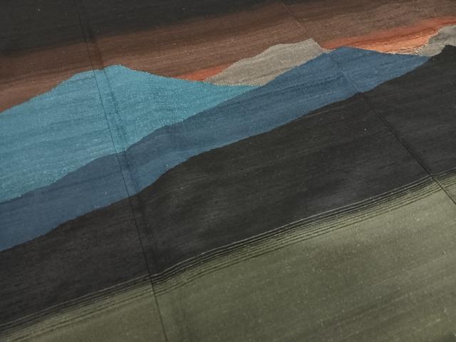 平和屋着物○訪問着 紬地 夕暮れ 正絹 逸品 AAAV7255zg