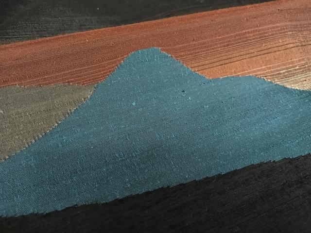 平和屋着物○訪問着 紬地 夕暮れ 正絹 逸品 AAAV7255zg