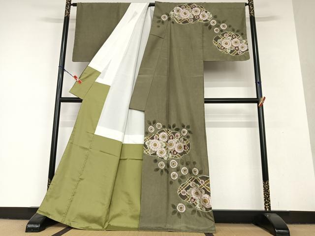 平和屋着物○本場大島紬 訪問着 絞り 辻が花 正絹 逸品 DAAV8816tw