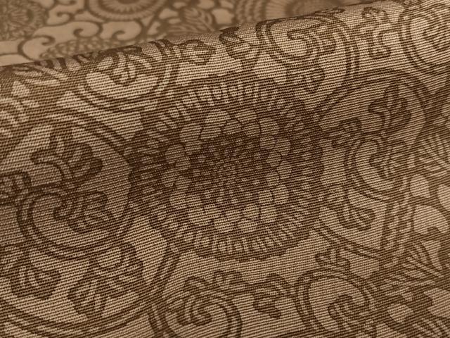 平和屋着物○上質な小紋 型染め 菊唐草文 正絹 逸品 AAAV7276zg