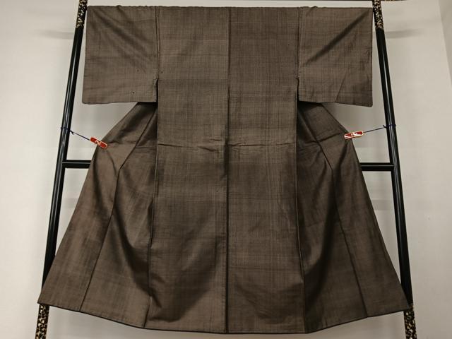 平和屋着物○男性 本場大島紬 アンサンブル 100亀甲 総詰め 正絹 逸品  