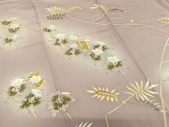 平和屋着物○本加賀友禅作家 松井眞夫 訪問着 草花文 暈し