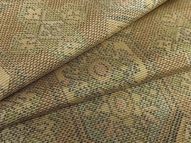 平和屋着物●上質な紬　花亀甲文　正絹　逸品　未使用　AAAV7372zg