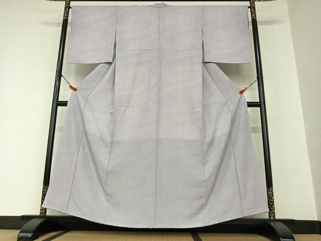 平和屋着物○上質な小紋 よろけ縞 正絹 逸品 AAAV7393zg