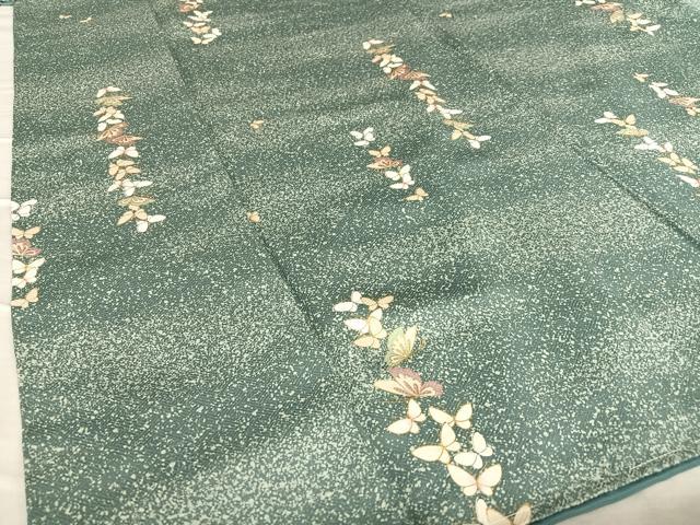 平和屋着物○上質な小紋 舞蝶文 金彩 正絹 逸品 未使用 AAAV7409zg
