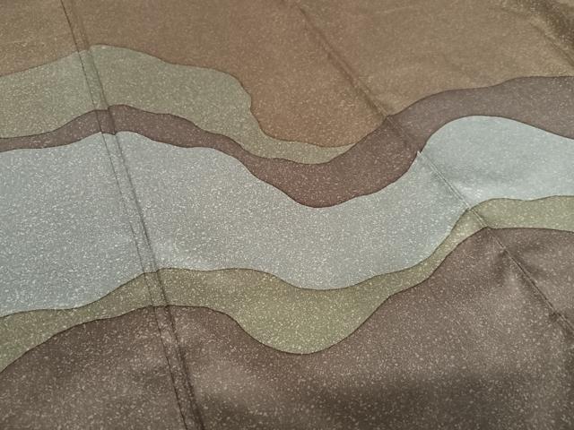 平和屋着物○本場染大島紬 訪問着 道長文 正絹 逸品 AAAV7412zg