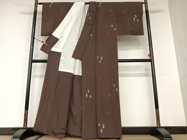 平和屋着物○上質な小紋 干支 金彩 正絹 逸品 AAAV7447zg