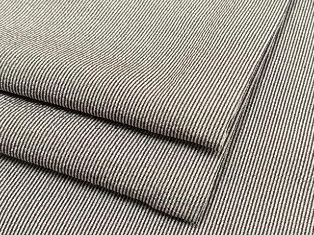 平和屋着物▽江戸小紋　単衣　万筋　紫×白　正絹　逸品　AAAV8327fy