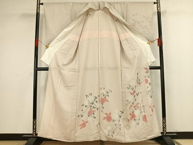 平和屋着物▽訪問着　無双　紗袷　紗×紗　草木文　金彩　正絹　逸品　CAAT9532dy 平和屋着物▽訪問着 無双 紗袷 紗×紗 草木文 金彩 正絹