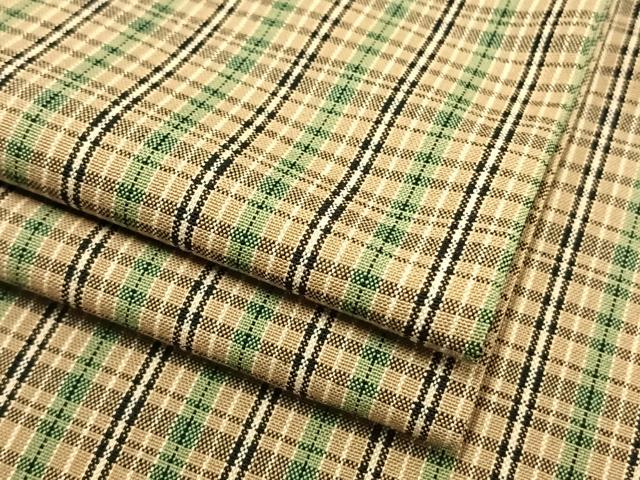 平和屋着物▽上質な紬　単衣　縞　正絹　逸品　AAAV8476fy