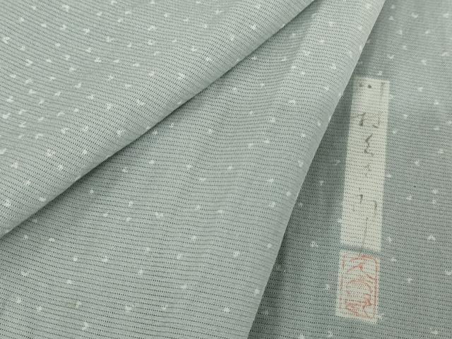 平和屋着物＊夏物 小紋 紗 草葉文 正絹 逸品 BAAT2230fw