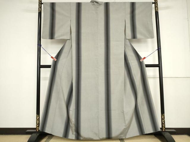 平和屋着物○上質な紬 間道 正絹 逸品 AAAV8904ma 紬