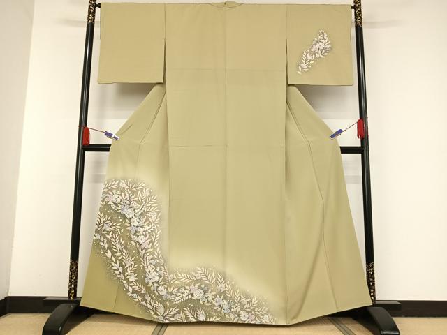 平和屋着物●訪問着　辻が花　絞り　暈し染め　やまと誂製　正絹　逸品　AAAV9011np