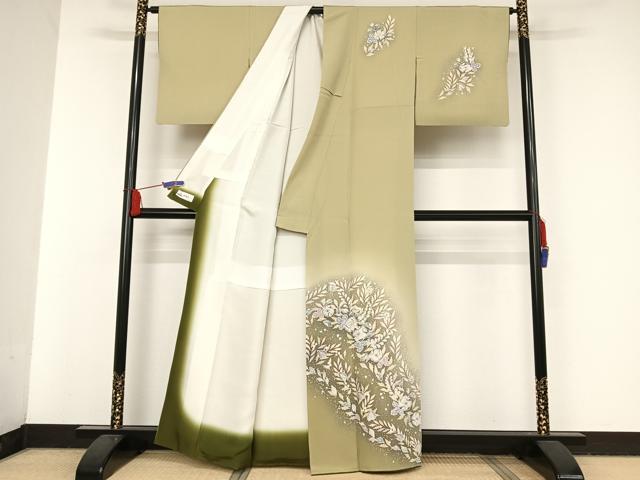 平和屋着物○訪問着 辻が花 絞り 暈し染め やまと誂製 正絹 逸品