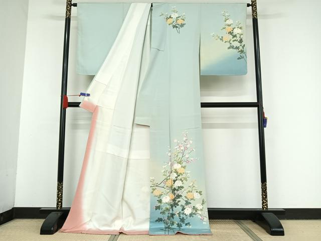 ［3414］訪問着 美品 十日町友禅作家 一梗 落款有 三越 正絹 着物 袷 楽天市場】十日町友禅 訪問着の通販