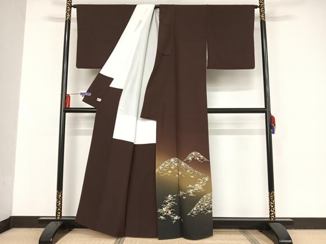 平和屋着物●金彩友禅　卓越技能者・名工・和田光正監修　京金彩華陽　長襦袢　無双仕立て　流水文　正絹　逸品　未使用　AAAY7922ph 平和屋着物○金彩友禅 卓越技能者・名工・和田光正監修 京金彩華陽