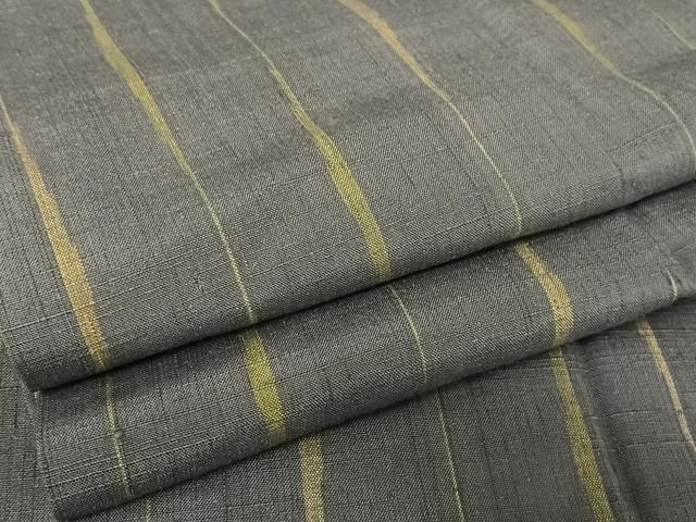 平和屋着物●上質な紬　縞　正絹　逸品　AAAV9034np