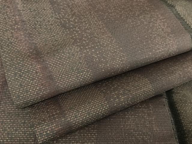 平和屋着物●本場大島紬　９マルキ　よろけ縞　正絹　逸品　AAAV9039np