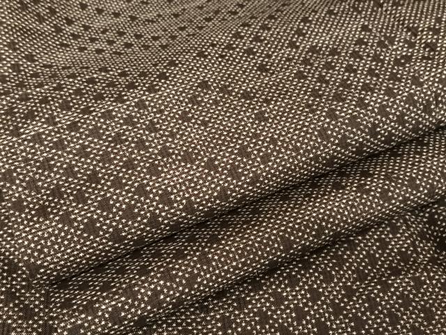 平和屋着物●本場大島紬　７マルキ　よろけ縞　正絹　逸品　AAAV9041np