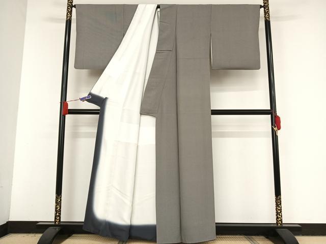 平和屋着物○小紋師 筒井良和 江戸小紋 万筋 檳榔子染色×